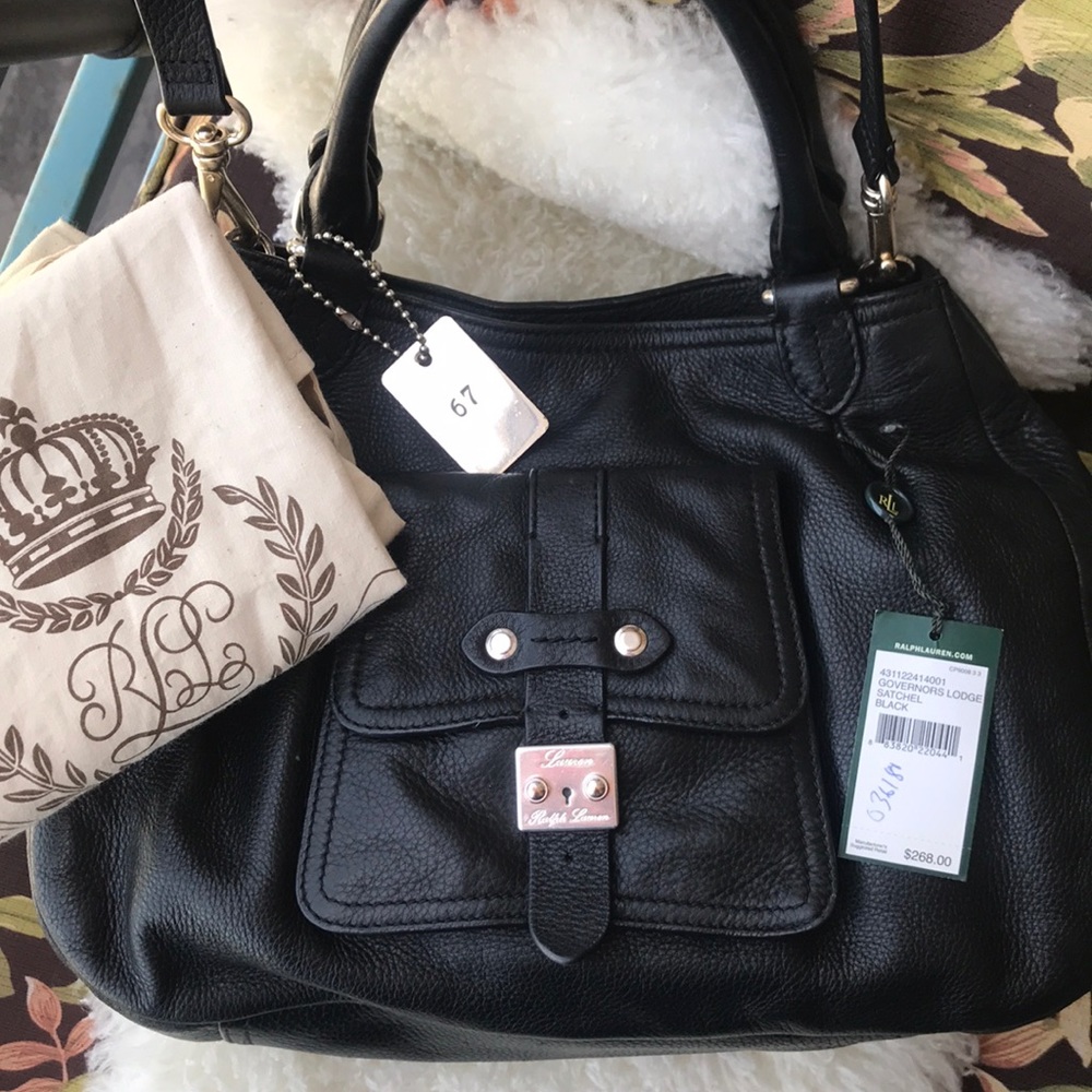Ralph Lauren Governors Lodge Satchel Black
